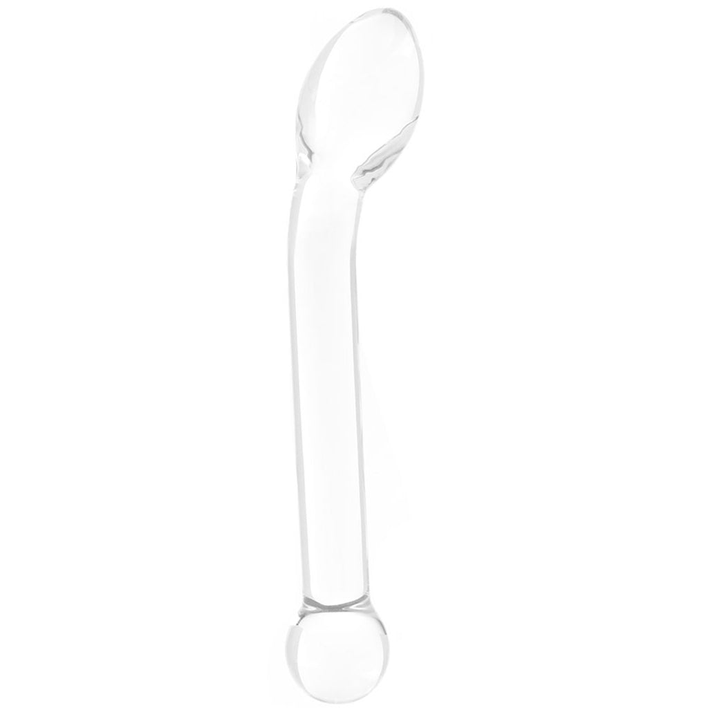 gläs 8 Inch Slimline G-Spot Glass Dildo Dildo Sex Toys > G-Spot Dildos