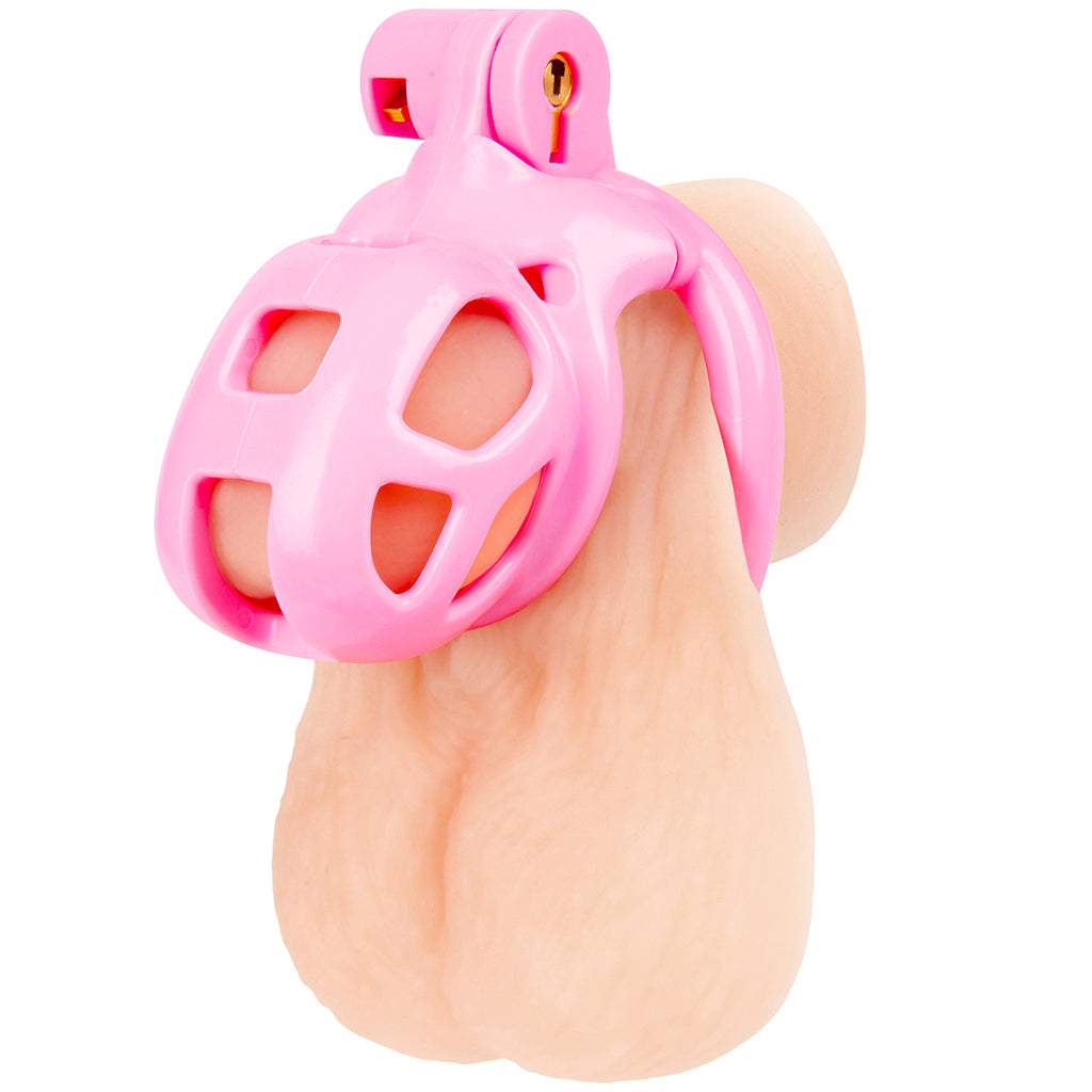 Blueline Small Pink Humiliation Prisoner Cock Cage Bondage and Fetish > Cock and Ball Devices
