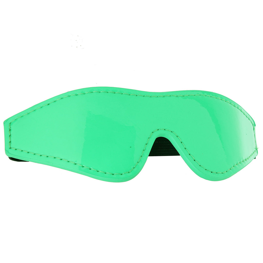 Electra Play Things Blindfold in Neon Green Bondage and Fetish > Pleasure Masks and Dress Up Play