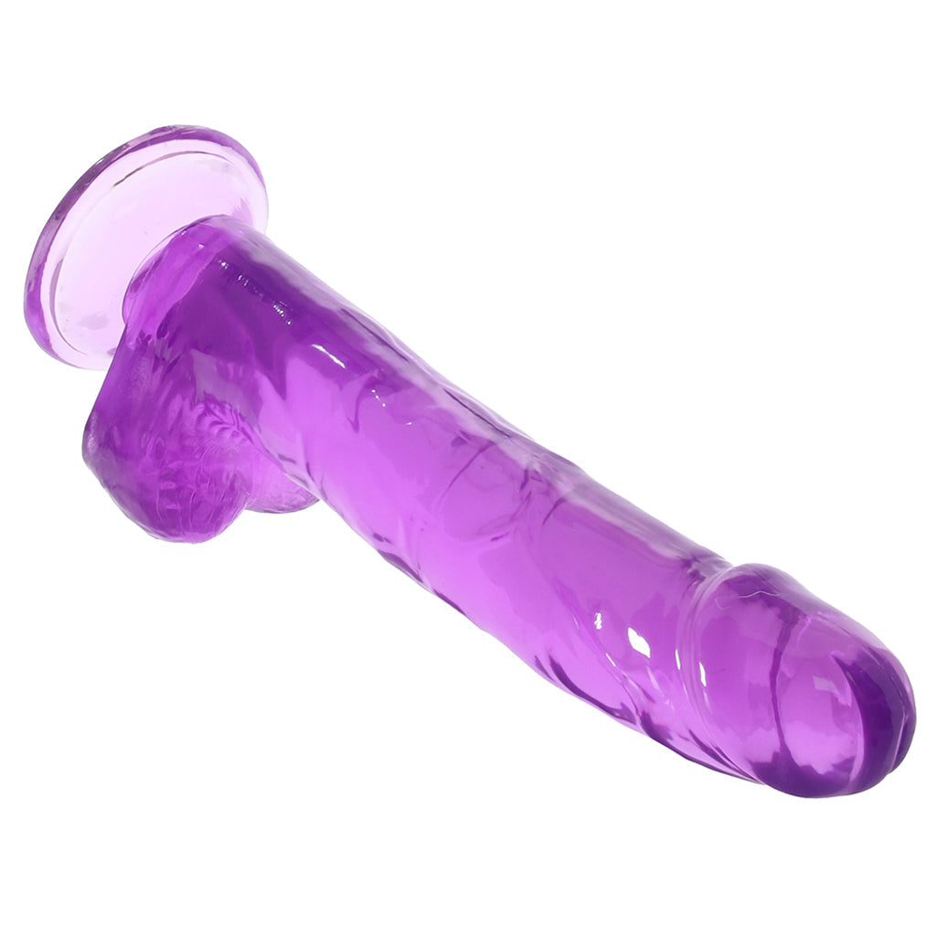 Size Queen 8 Inch Jelly Dildo in Purple Dildo Sex Toys > Realistic Dildos