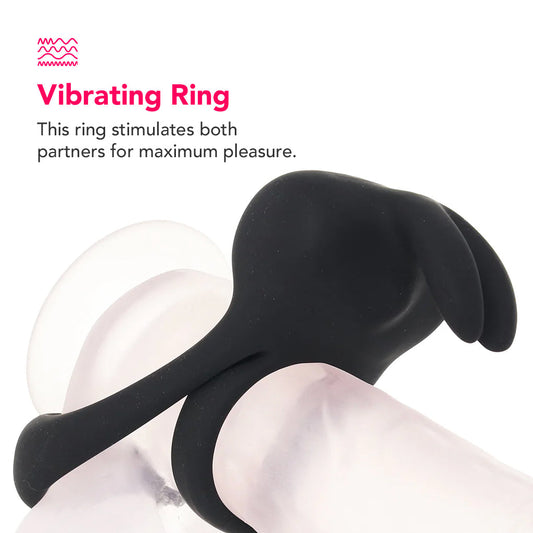 PinkCherry Remote Vibrating Rabbit Cock Ring