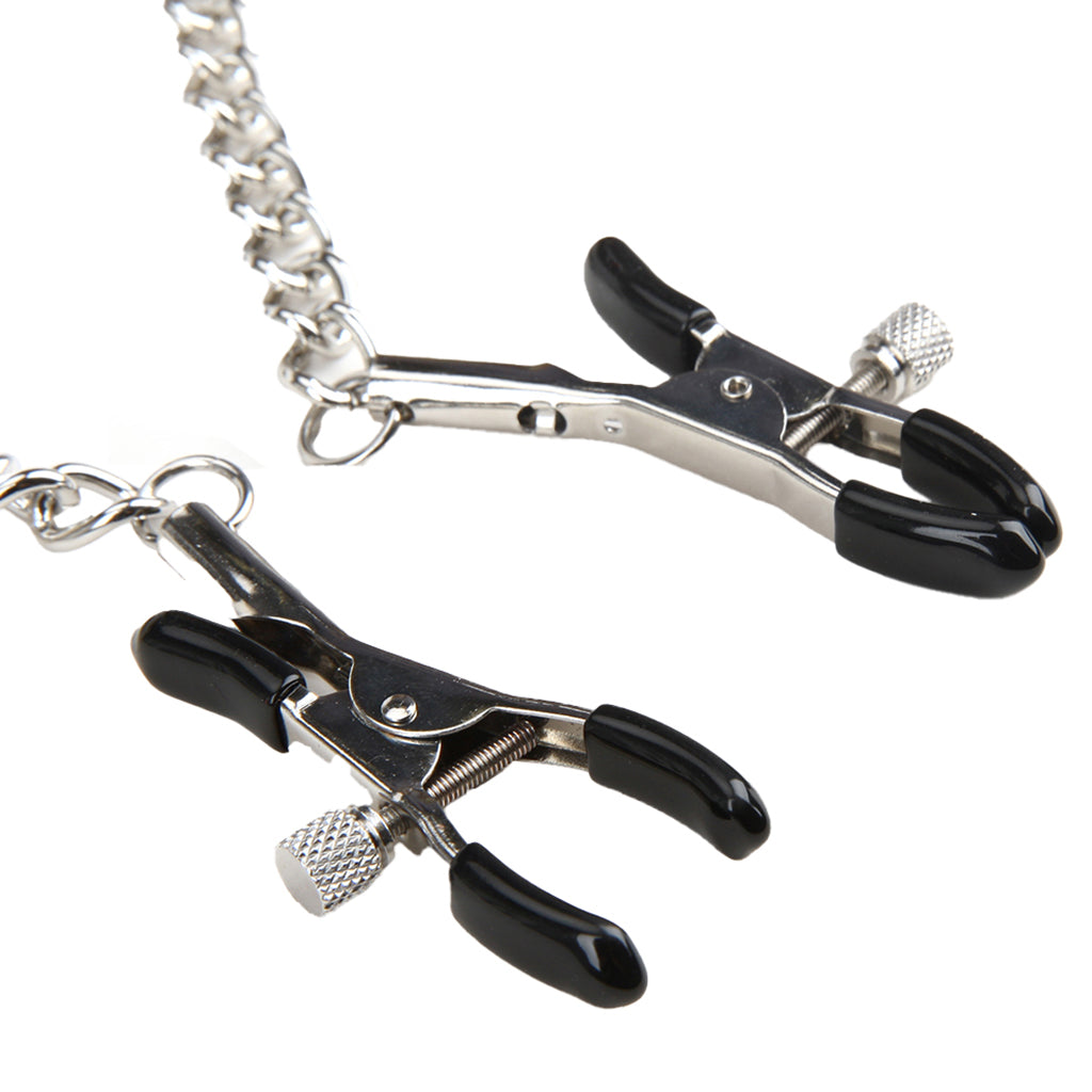 Breathable Ball Gag with Nipple Clamps Bondage and Fetish > Ball Gags & Mouth Restraints
