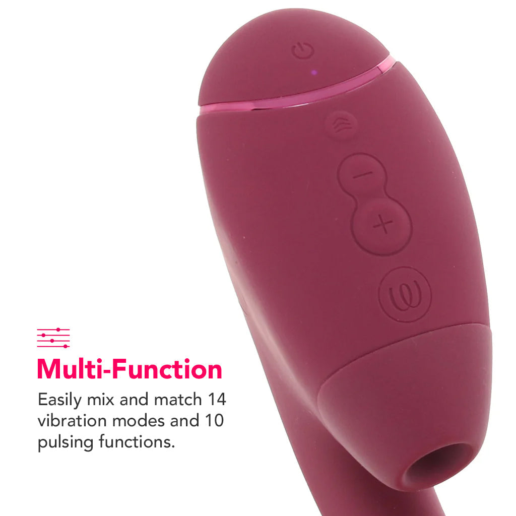 Womanizer Next Duo Clitoral Suction & G-Spot Vibe in Pink Vibrators > G-Spot Vibrators