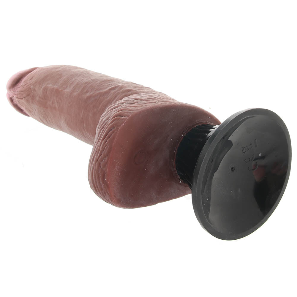 Real Feel Deluxe 8 Inch Vibrating Wall Banger Dildo in Tan Vibrators > Realistic Vibrator Dildos