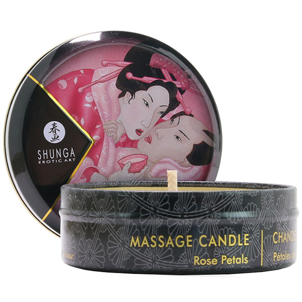 Aphrodisia Mini Massage Candle 1oz/30ml in Rose Petals Sensual Love > Massage