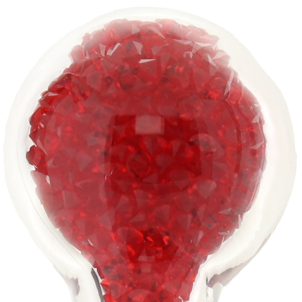 Oh My Gem Lustre Glass Butt Plug in Red Anal Sex Toys > Butt Plugs