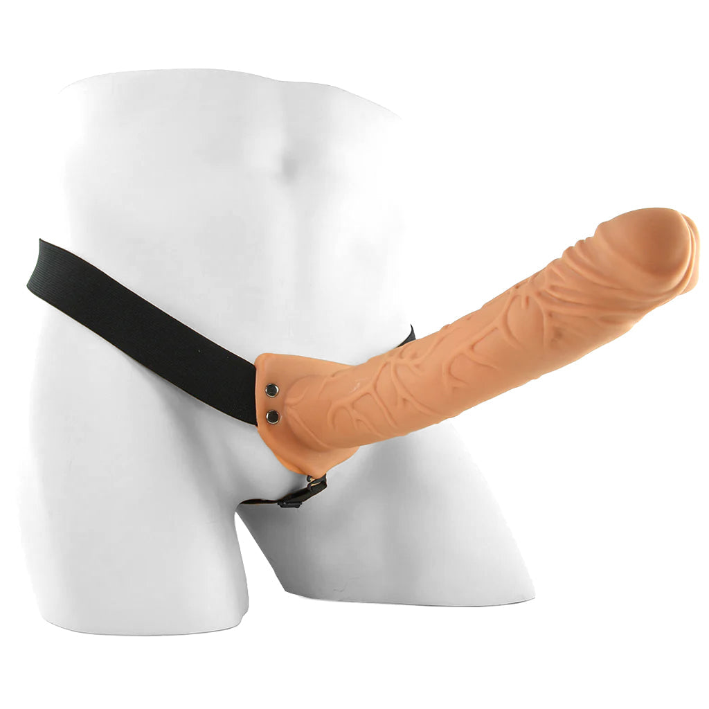 Fetish Fantasy 11 Inch Hollow Strap-On in Light Dildo Sex Toys > Strap-On and Harnesses