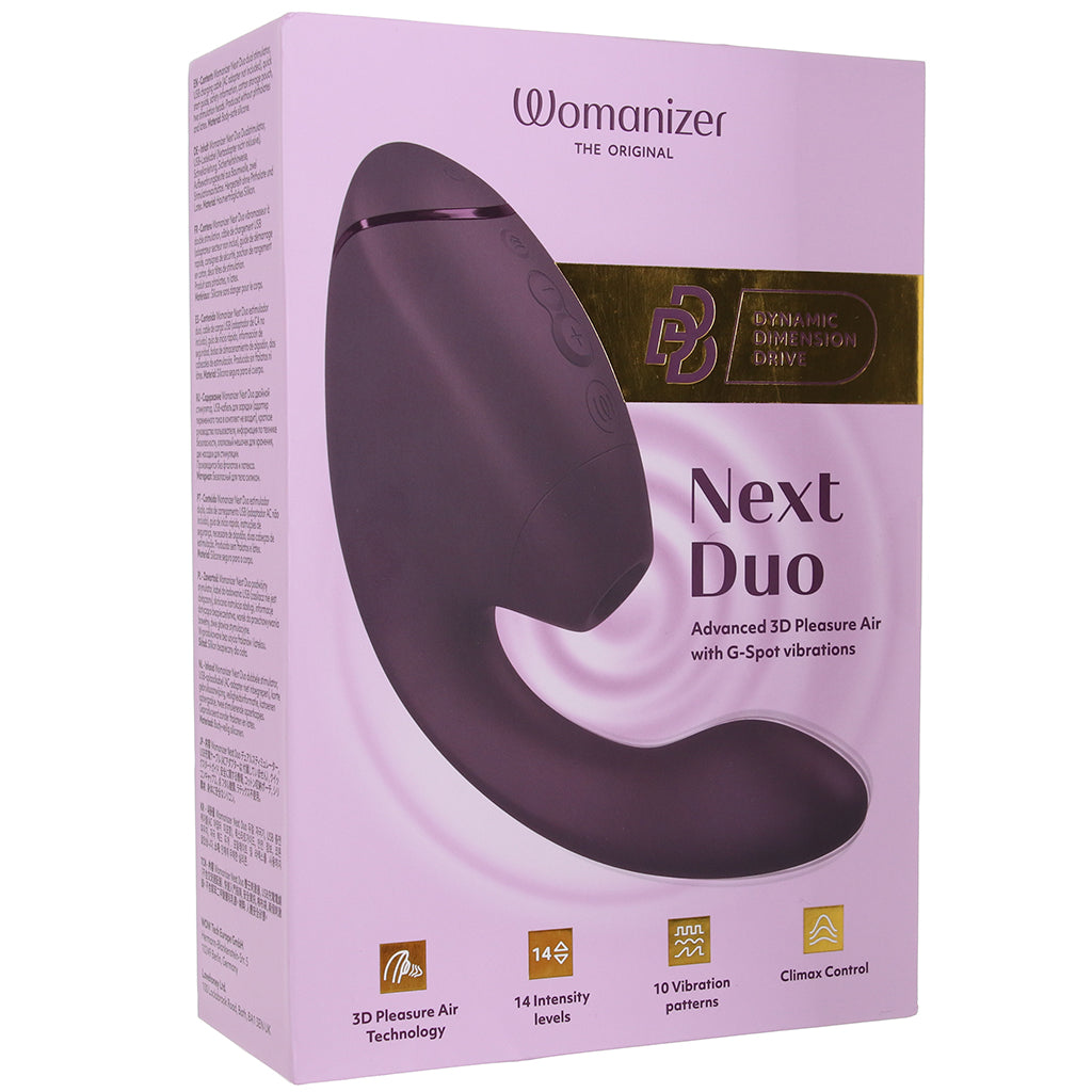 Womanizer Next Duo Clitoral Suction & G-Spot Vibe in Purple Vibrators > G-Spot Vibrators