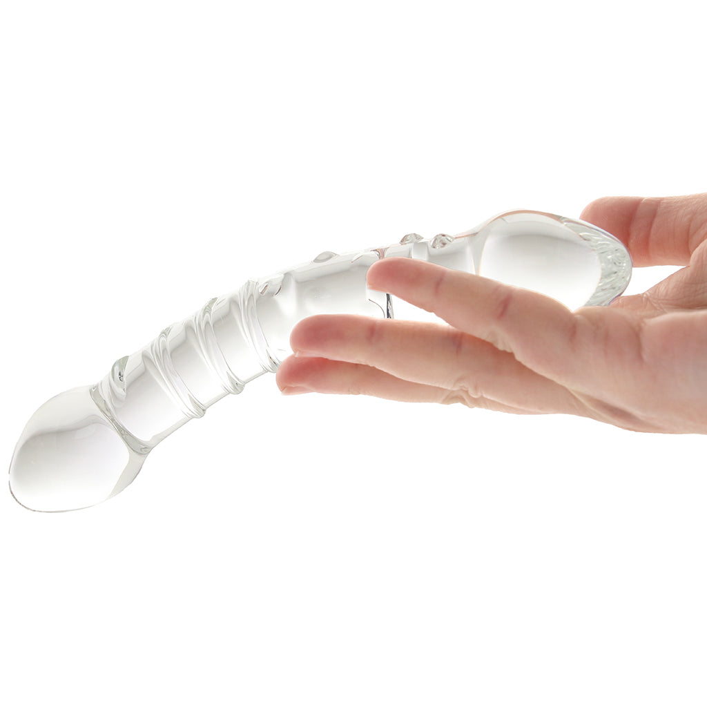 Clarity Celestial Bliss Swirly Glass Dildo Dildo Sex Toys > G-Spot Dildos