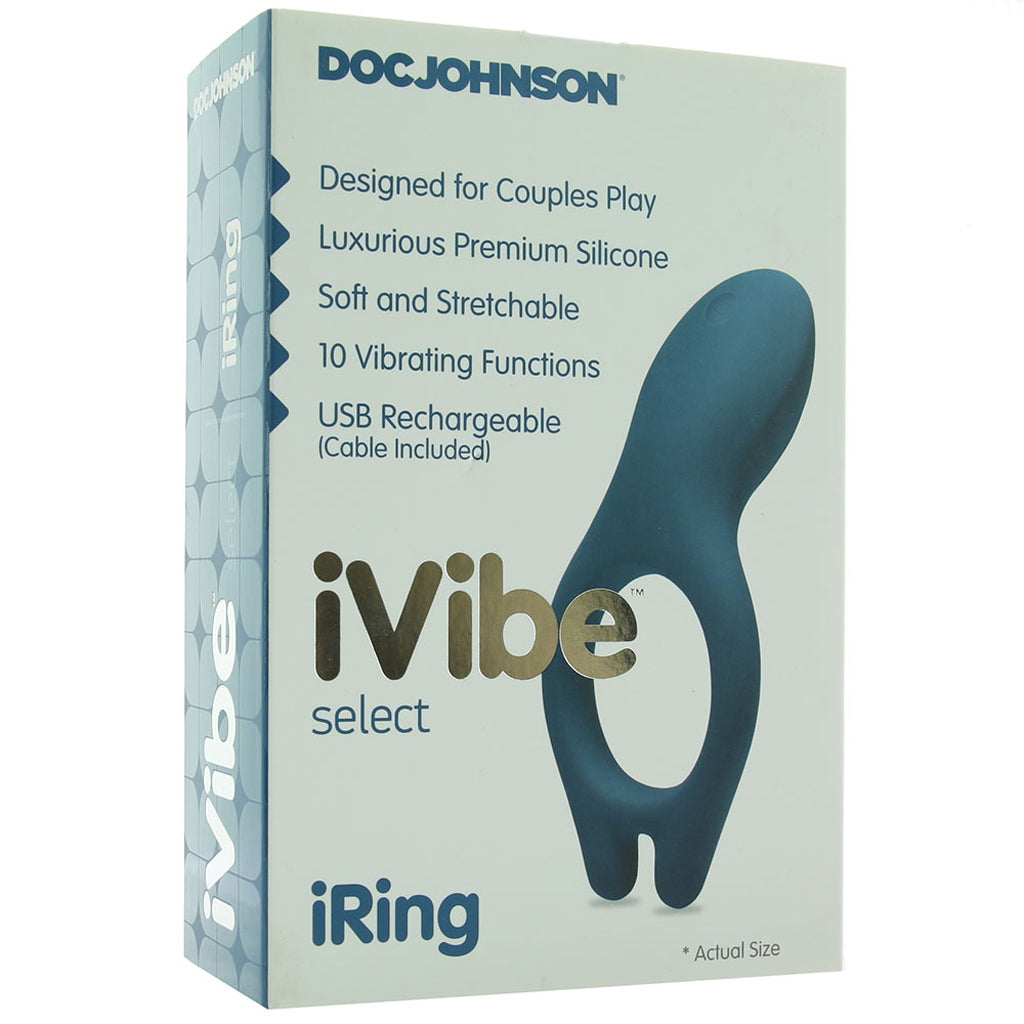 iRing Vibrating Silicone Cock Ring in Marine Blue Cock Rings