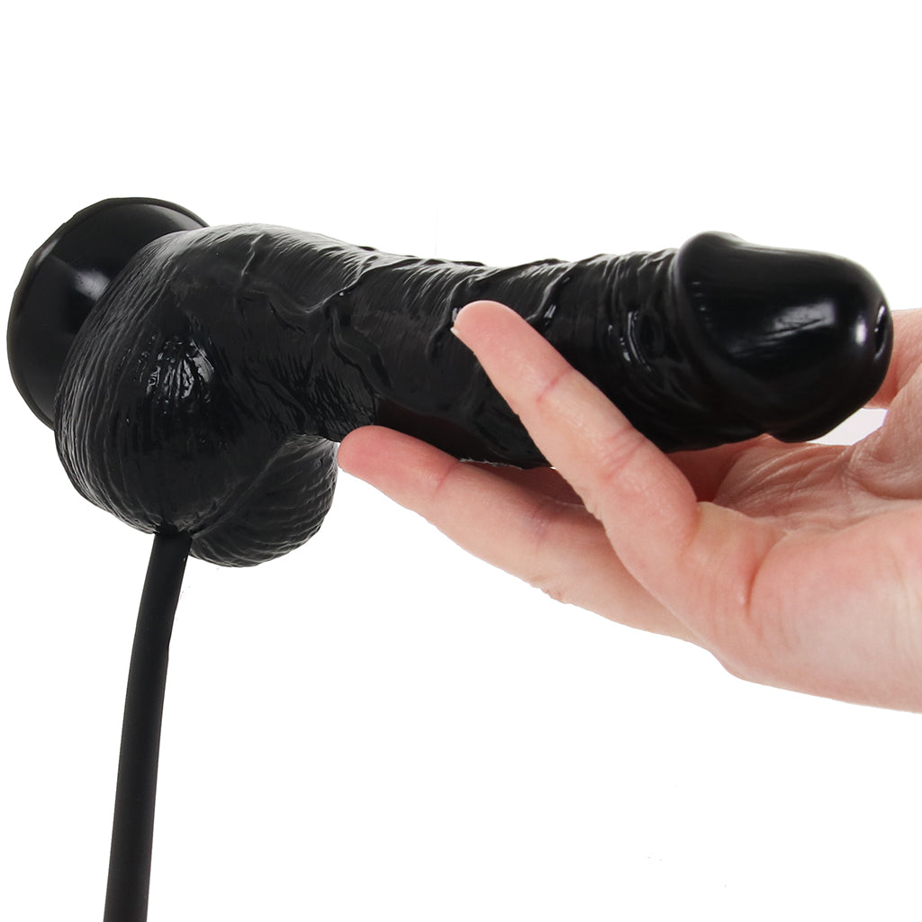 Size Up 6 Inch Inflatable Dildo with Balls Dildo Sex Toys > Realistic Dildos