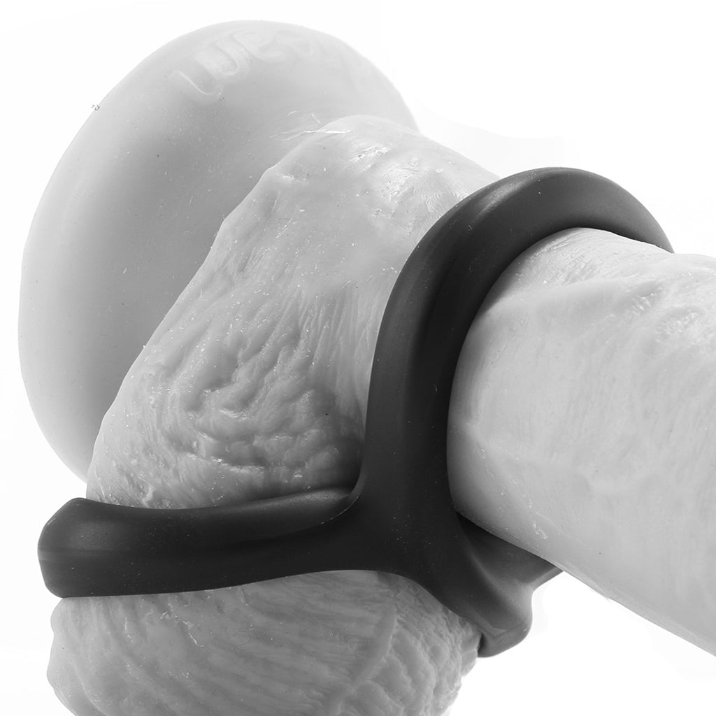 Ultra-Soft Crazy 8 Cock Ring in Black Cock Rings