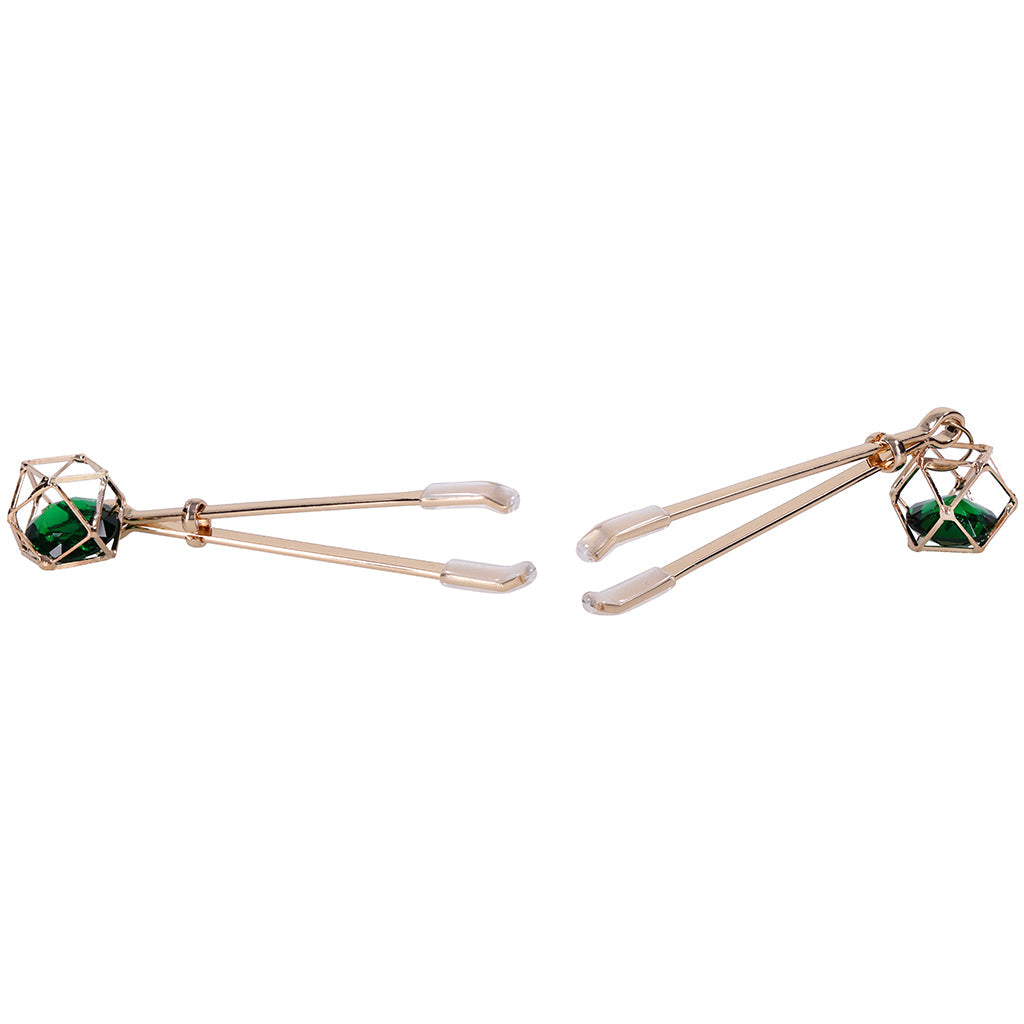 Sex & Mischief Indica Crystal Nipple Clips Bondage and Fetish > Nipple Stimulators & Clamps