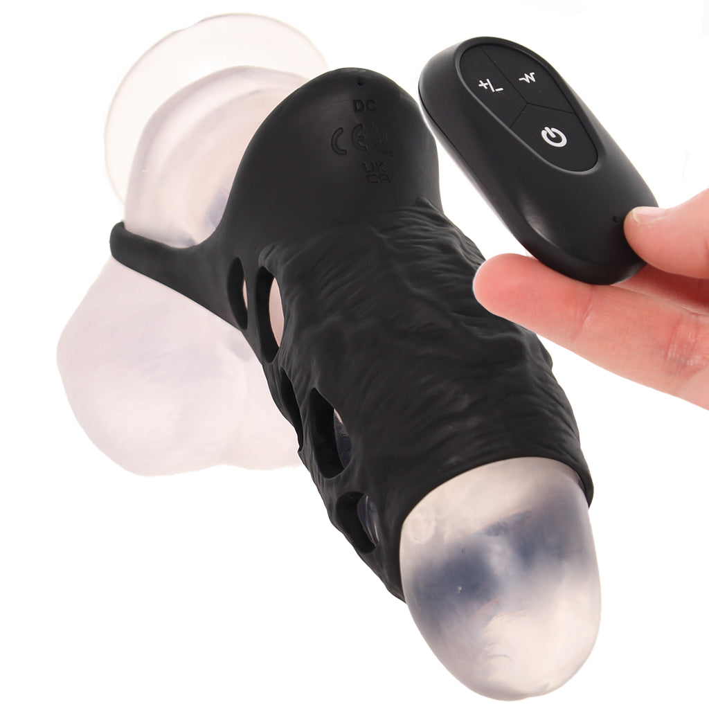 Renegade Edge Vibrating Sleeve with Remote Male Enhancement > Extenders and Sleeves