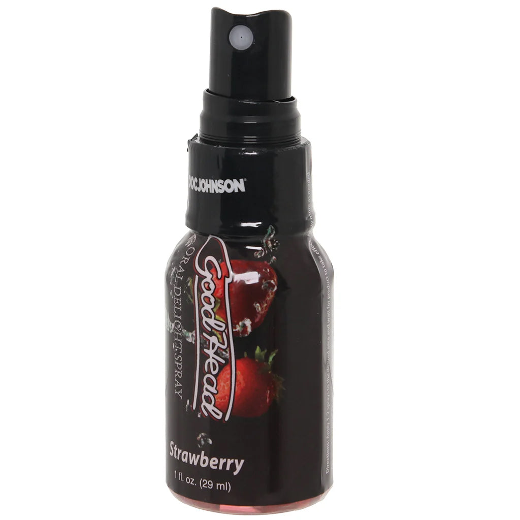 GoodHead Oral Delight Spray 1oz in Strawberry Lubes and Lotions > Flavored Sex Lubes