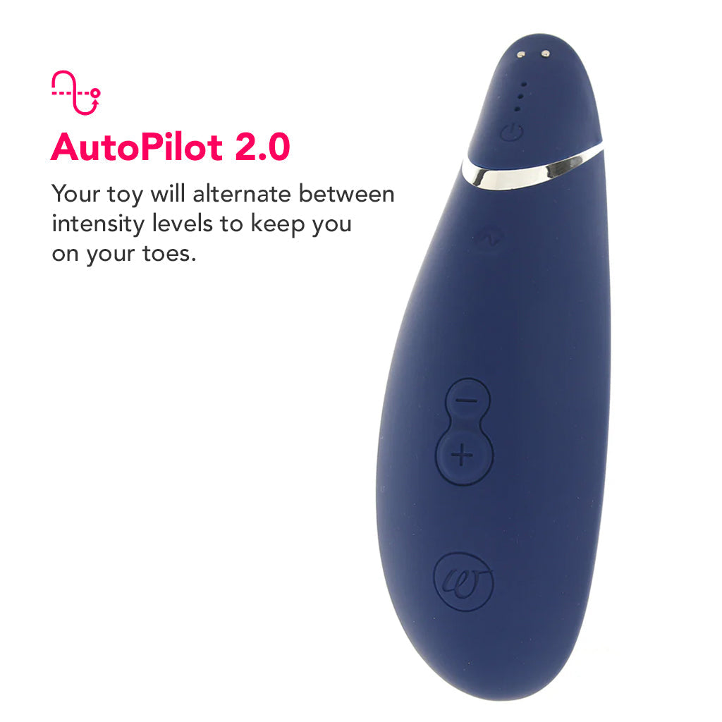 Womanizer Premium 2 Pleasure Air Stimulator in Blueberry Vibrators > Clitoral Stimulators