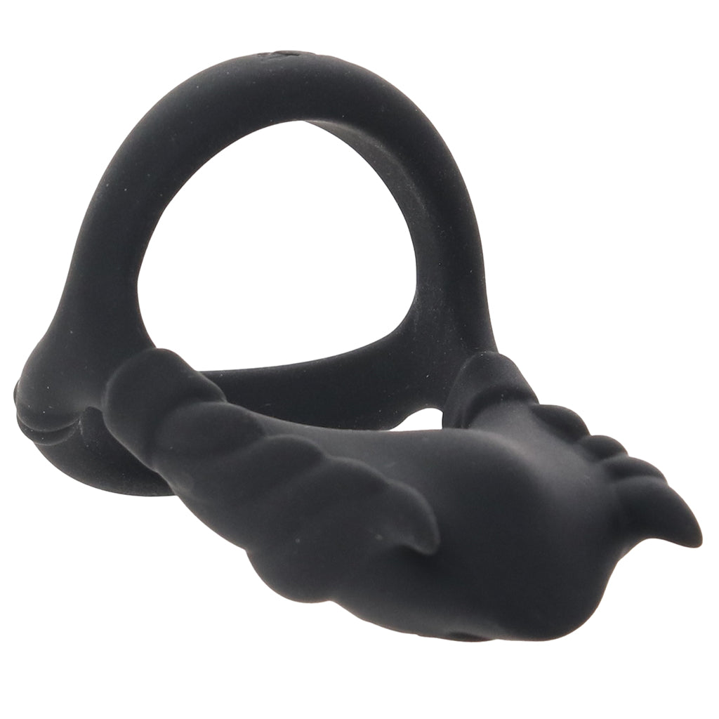Rocky Silicone Vibrating Dual C-Ring Cock Rings