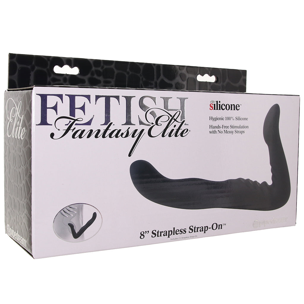 Fetish Fantasy Elite 8 Inch Strapless Strap-On in Black Dildo Sex Toys > Strap-On and Harnesses