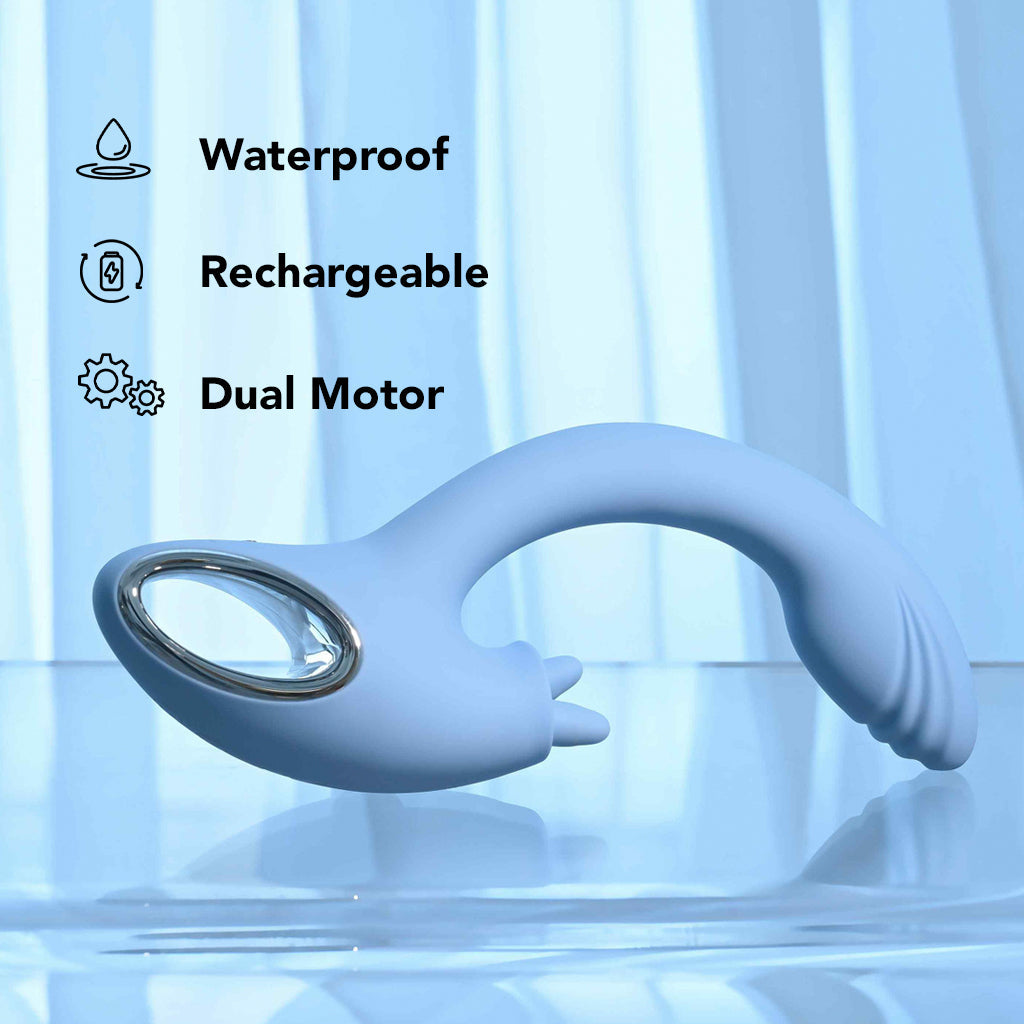 Playboy Sapphire Sky Rabbit Vibe Vibrators > Rabbit Vibrators
