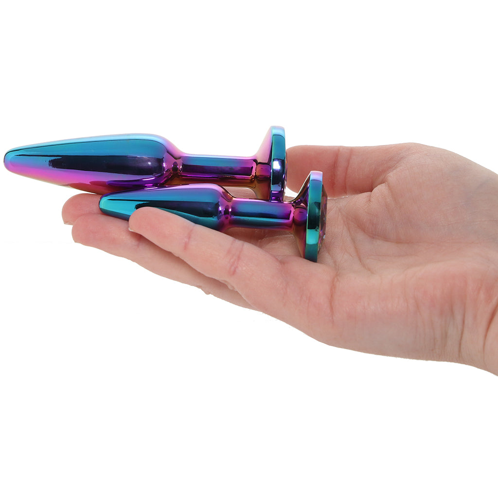 Rear Assets 2 Piece Butt Plug Kit in Multicolour Anal Sex Toys > Butt Plugs