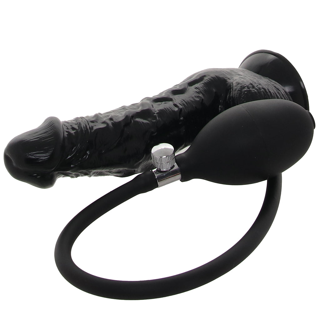 Size Up 6 Inch Inflatable Dildo with Balls Dildo Sex Toys > Realistic Dildos