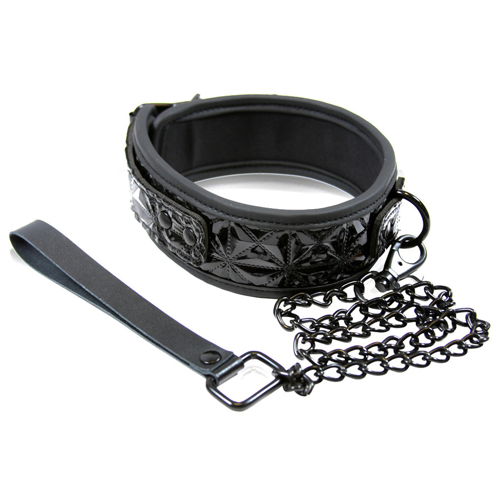 Sinful Collar with Leash in Black Bondage and Fetish > Leashes and Collars