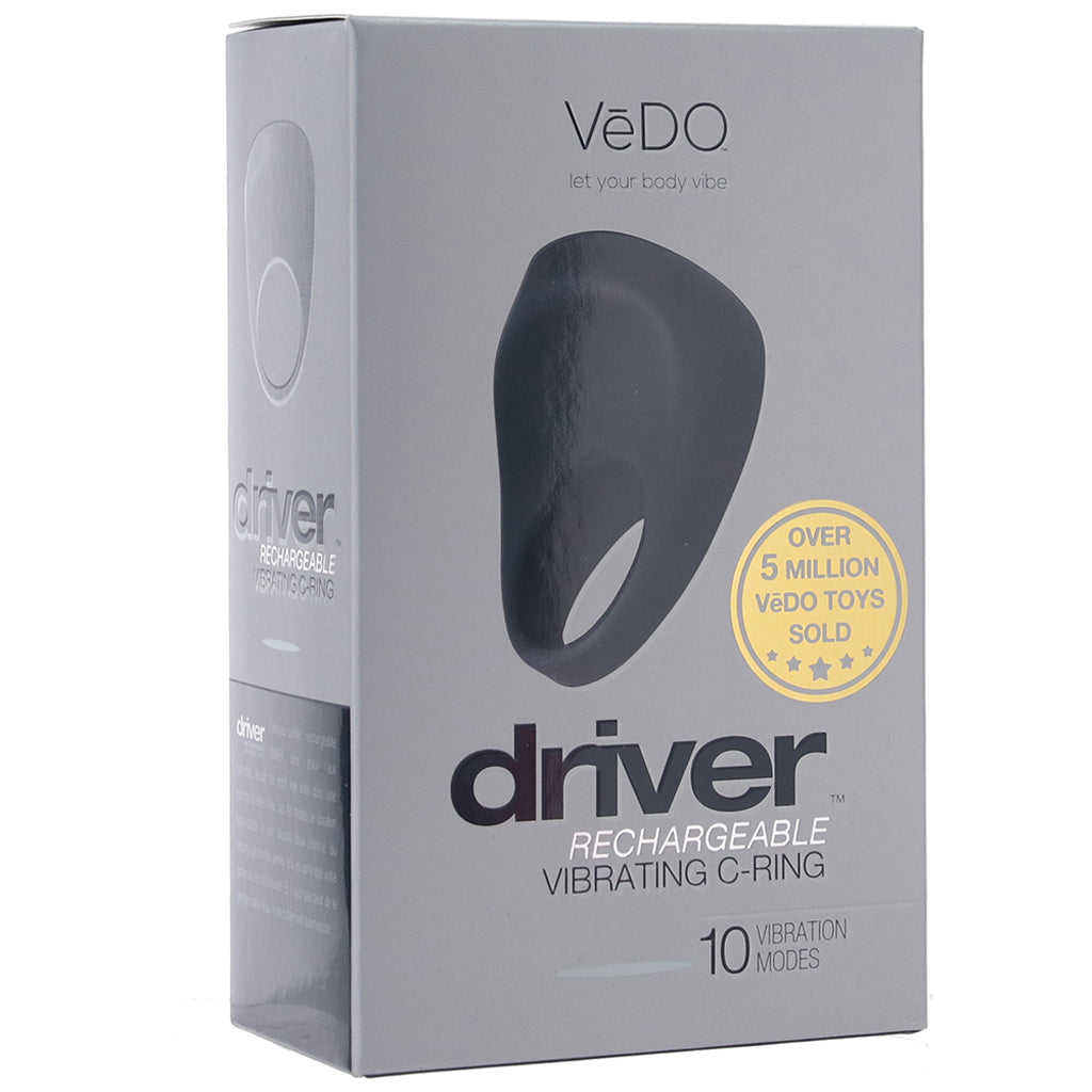 Driver Rechargeable Vibrating C-Ring in Black Clearance