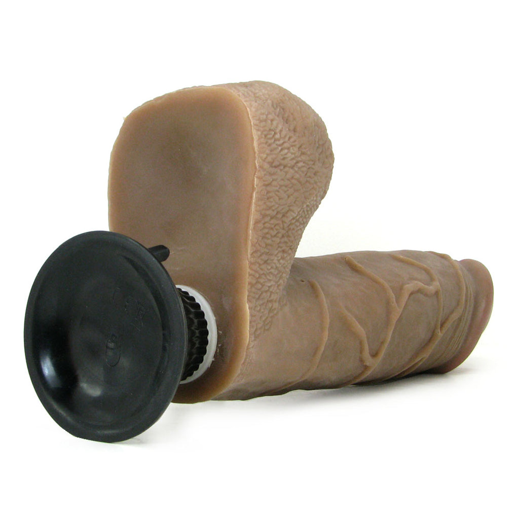 Real Feel Deluxe 10 Inch Vibrating Wall Banger Dildo in Tan Vibrators > Realistic Vibrator Dildos