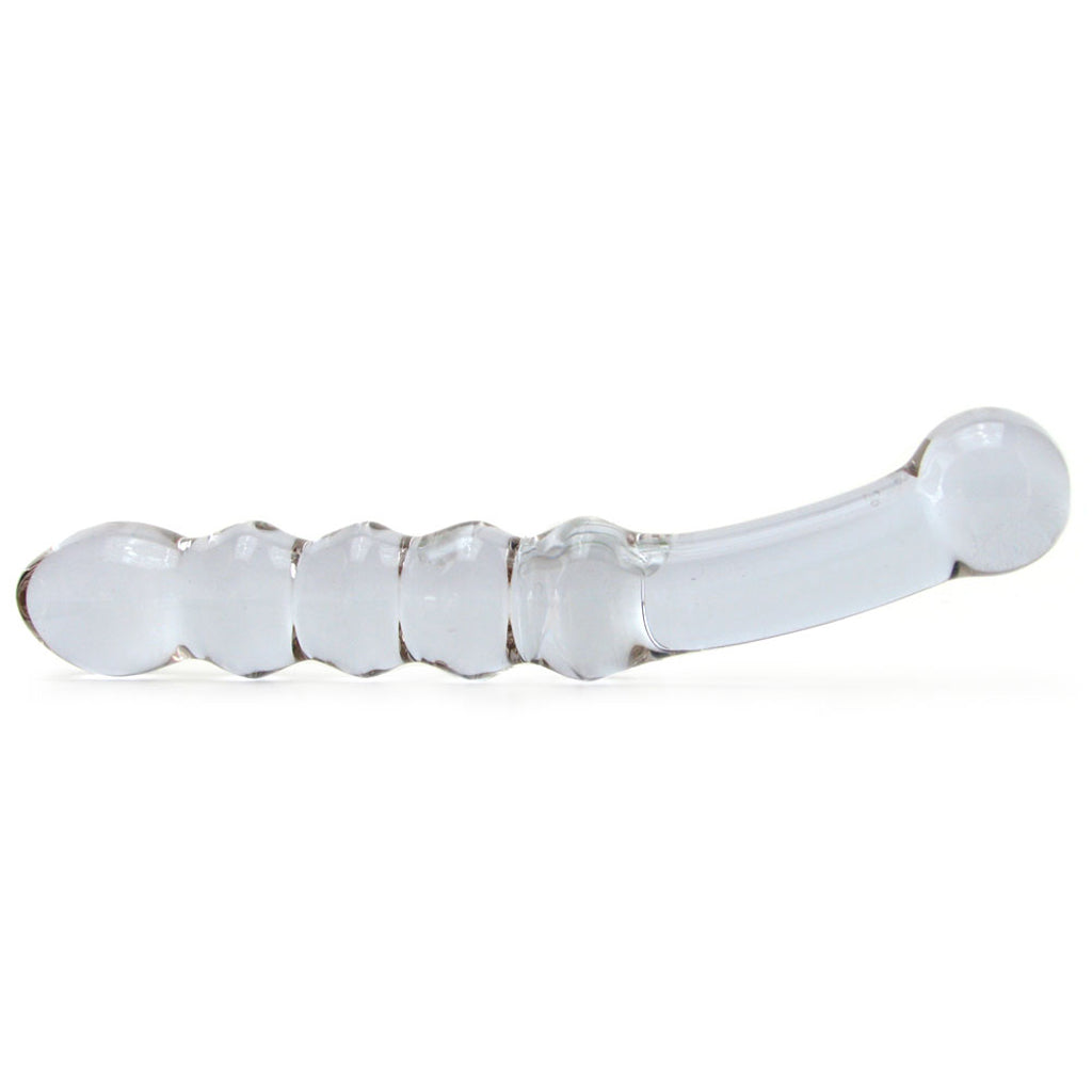 gläs Purple Rain Ribbed Glass Dildo Dildo Sex Toys > Pyrex Glass Dildos
