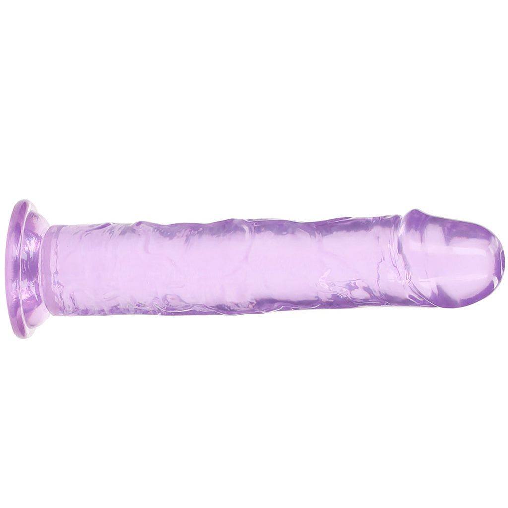 RealRock Crystal Clear Jelly 11 Inch Dildo in Purple Dildo Sex Toys > Realistic Dildos