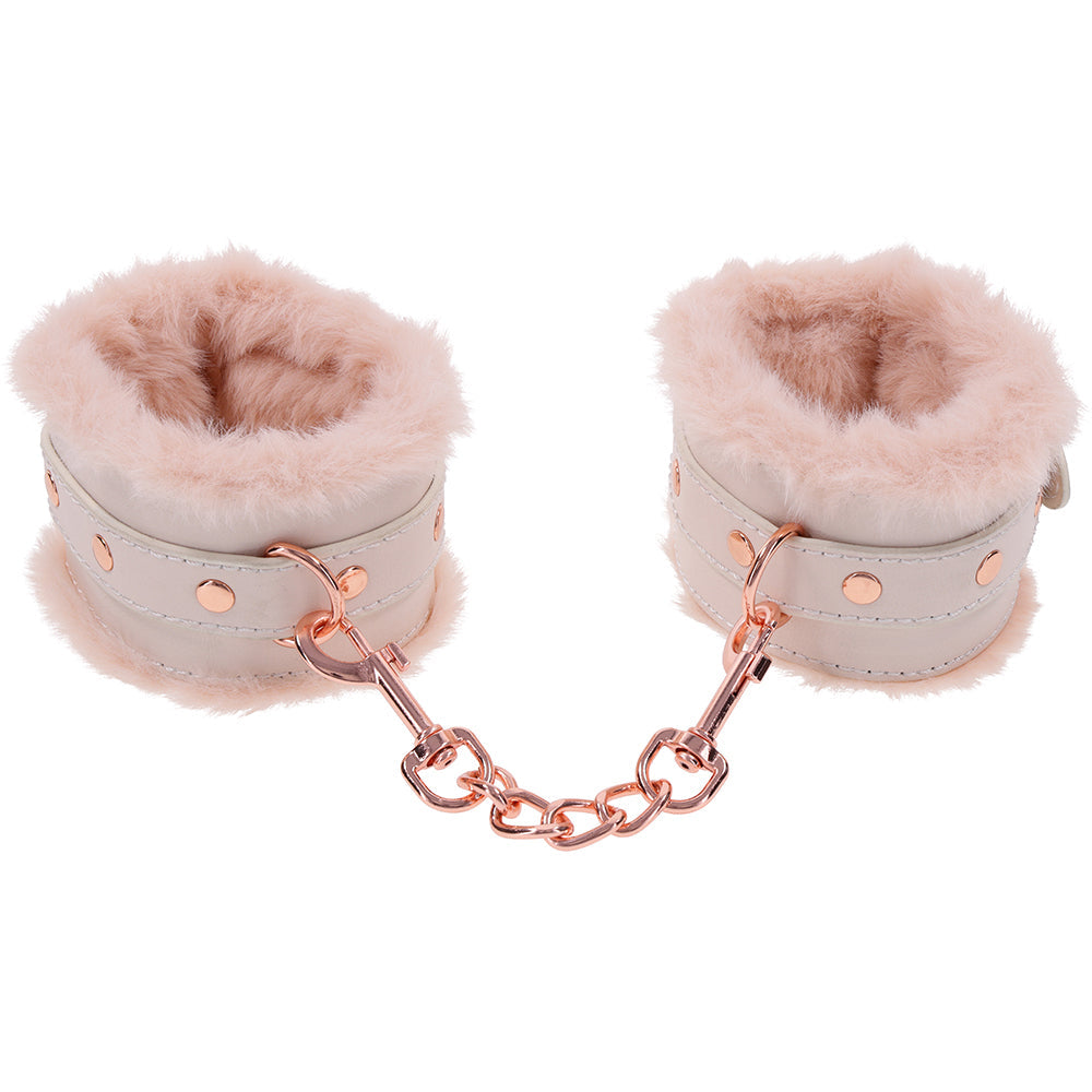 S&M Peaches 'n CreaMe Fur Handcuffs Bondage and Fetish > Wrist and Ankle Cuffs