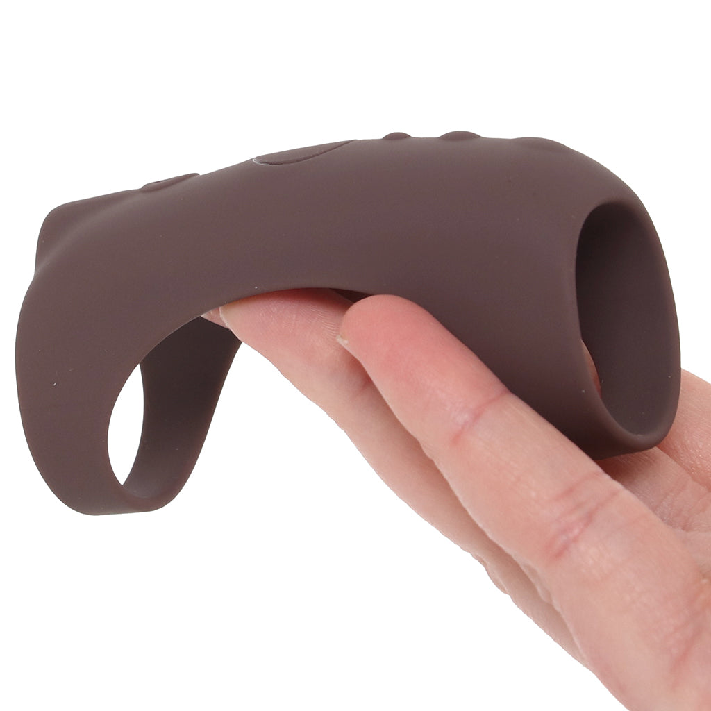Jock Vibrating Silicone Penis Sleeve in Dark Male Enhancement > Extenders and Sleeves