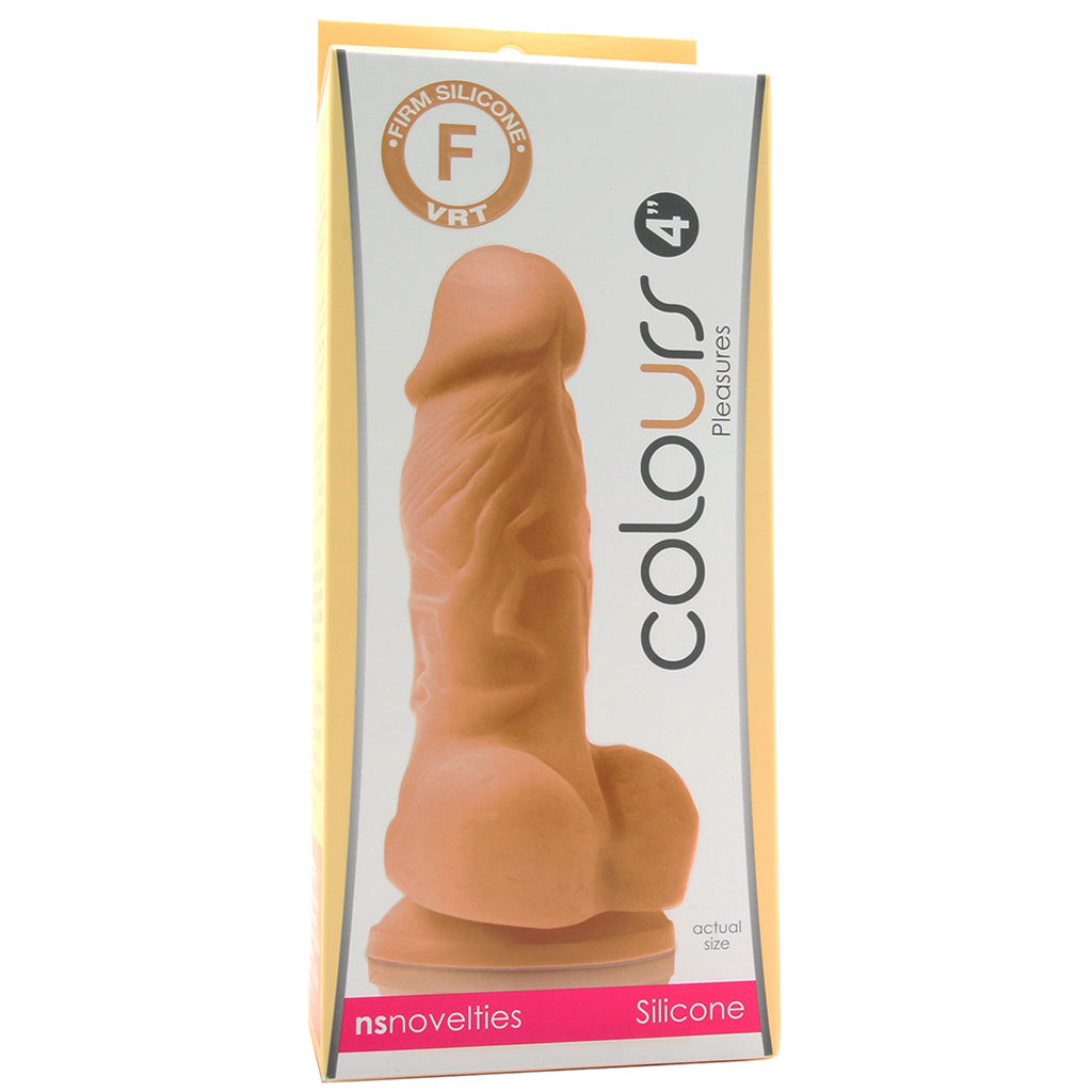 Colours Pleasures 4" Silicone Dildo in Cream Dildo Sex Toys > Realistic Dildos