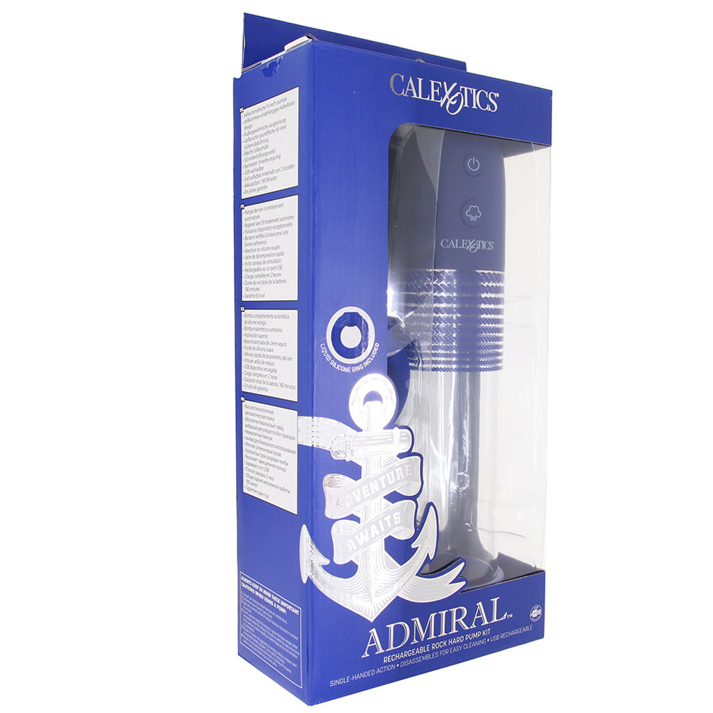 Admiral Rechargeable Rock Hard Penis Pump Kit Male Enhancement > Penis Pumps