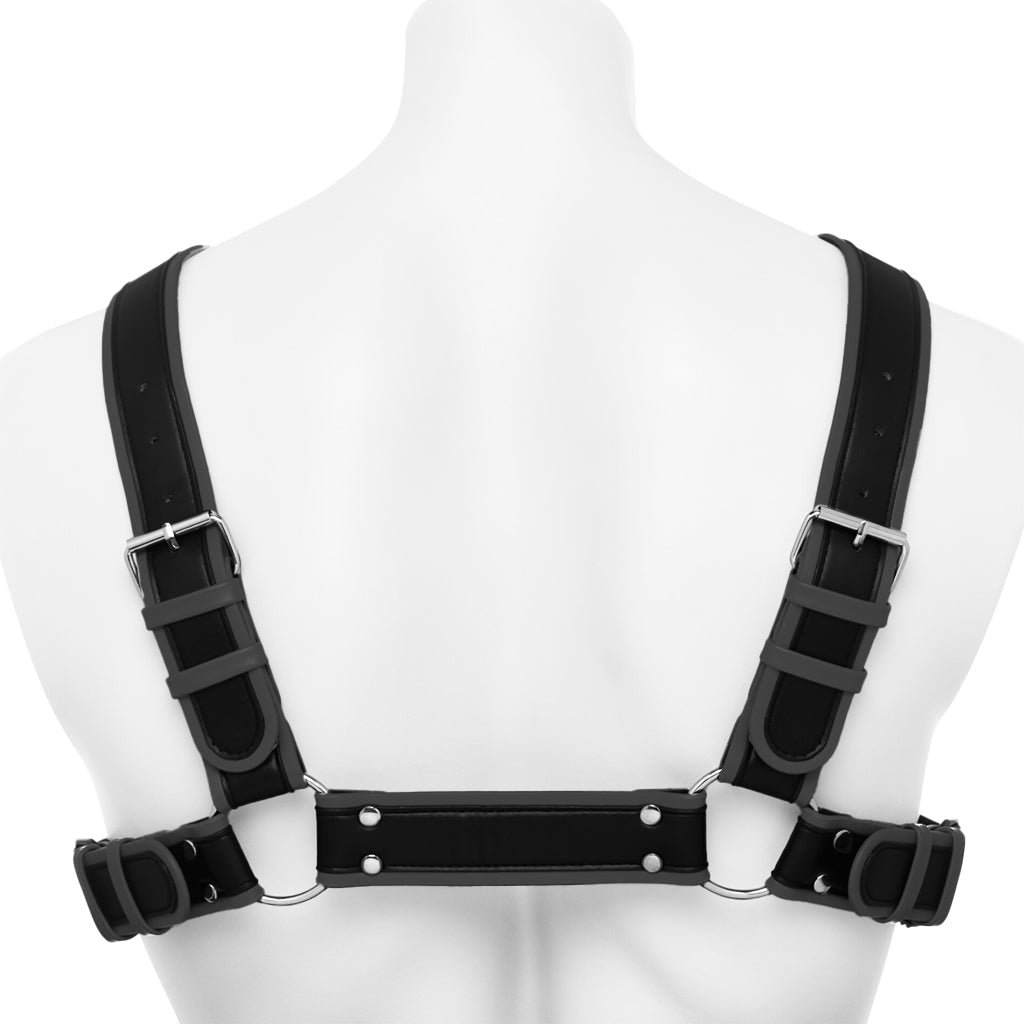 Master Series Alpha Pup Bulldog Harness in Black Bondage and Fetish > Men's Bondage Wear