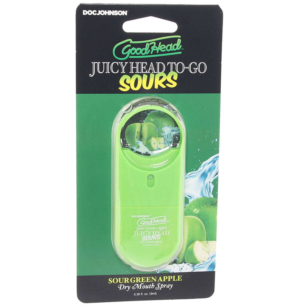 GoodHead Juicy Head Sours Mouth Spray To-Go in Green Apple Lubes and Lotions > Flavored Sex Lubes