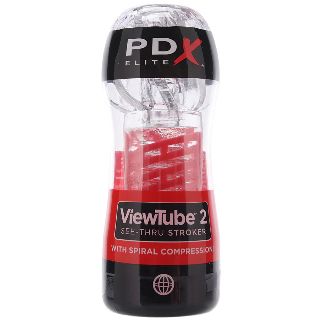 PDX Elite ViewTube 2 See-Thru Stroker Male Masturbators > Discreet Masturbators