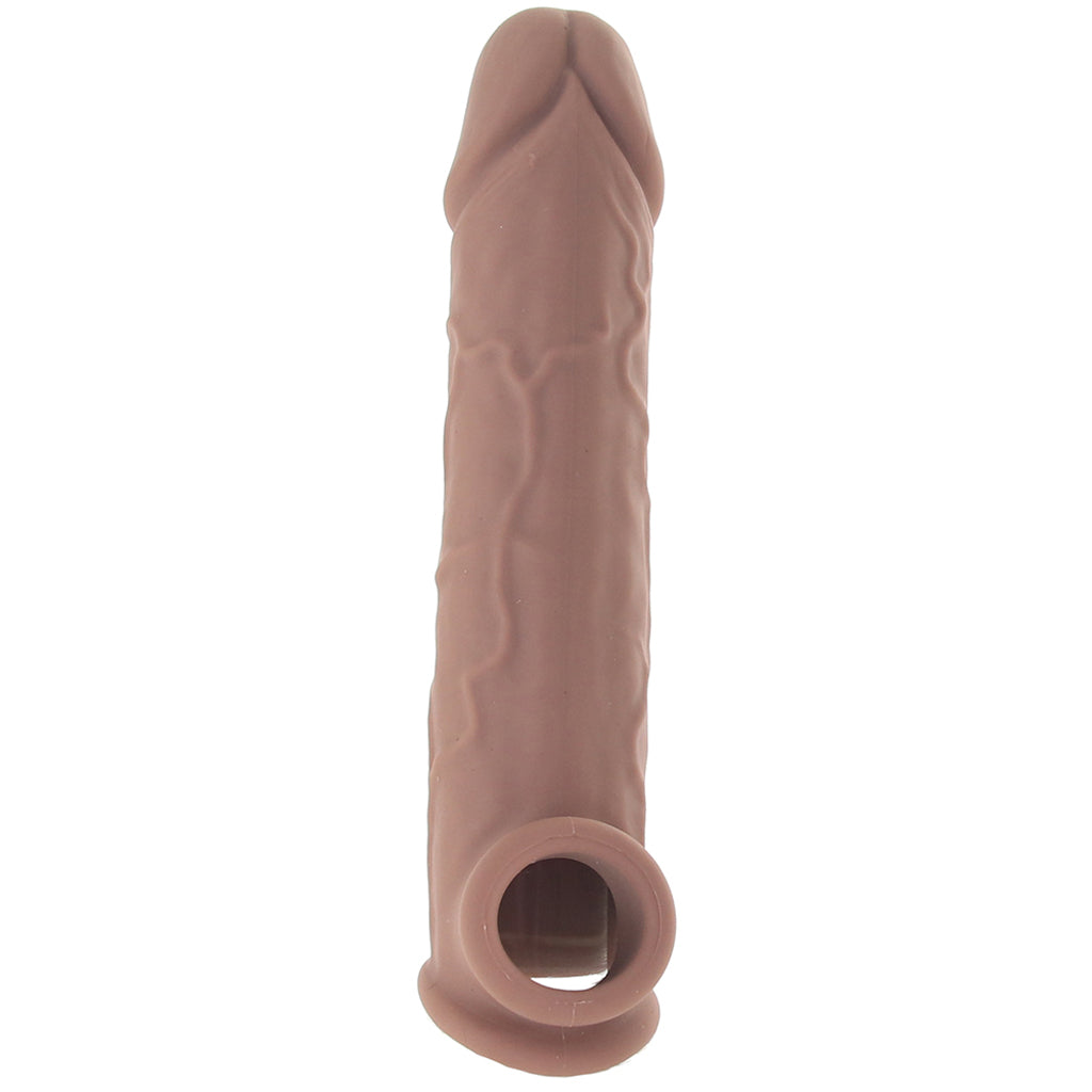 Performance Maxx 8 Inch Silicone Extender in Brown Male Enhancement > Extenders and Sleeves