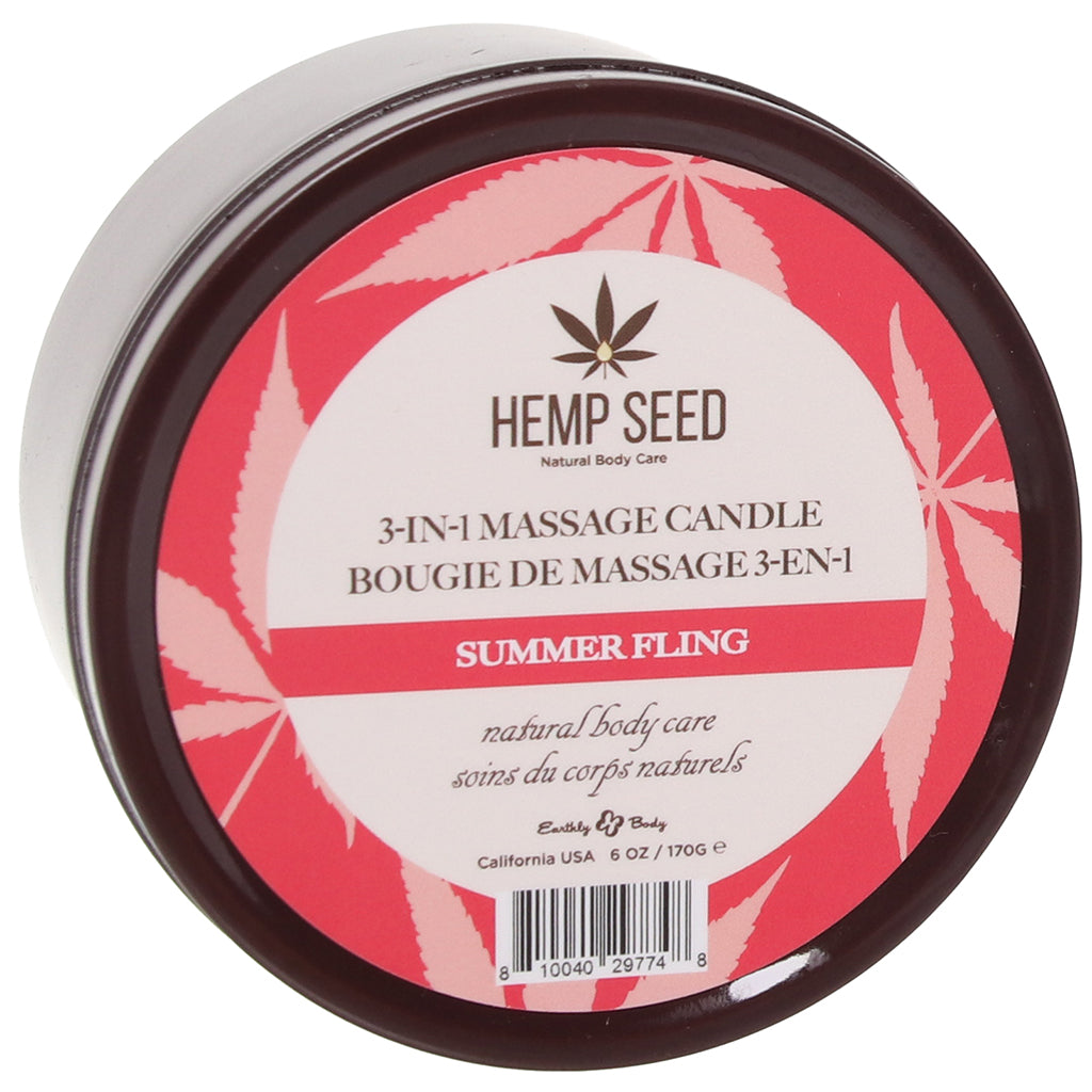 3-in-1 Massage Candle 6oz/170g in Summer Fling Lubes and Lotions > Erotic Massage Oils