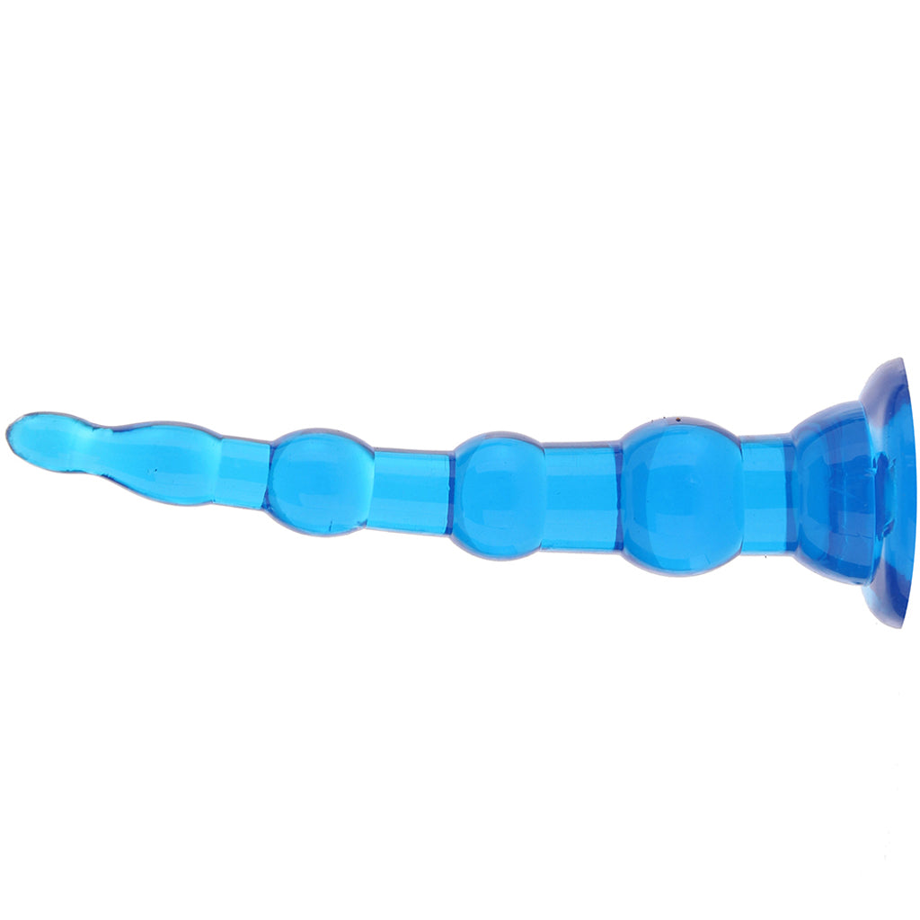 Blue Line 6.75 Inch Anal Beads With Suction Base Anal Sex Toys > Anal Beads