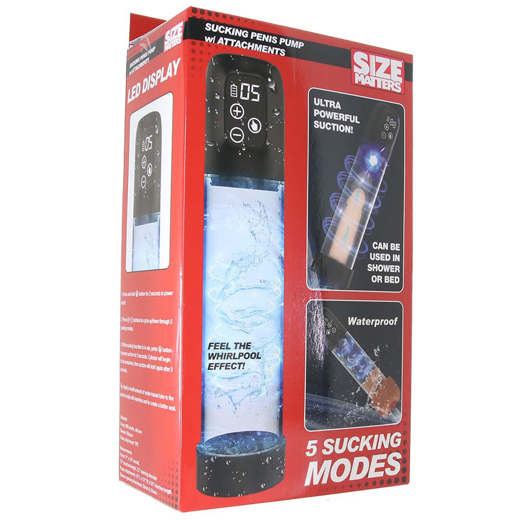 Size Matters Sucking Penis Pump and Stroker Male Enhancement > Penis Pumps