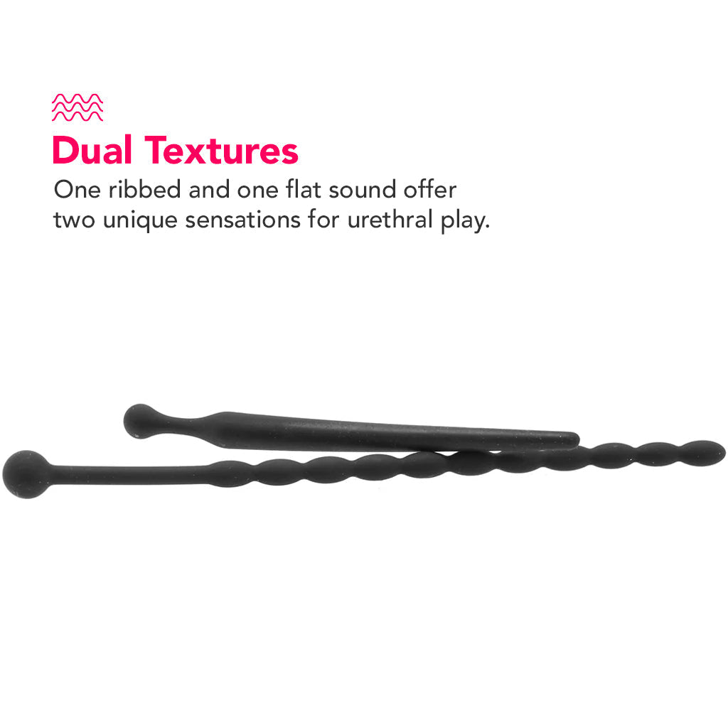 Ouch! Beginners Silicone Urethral Sounding Set Bondage and Fetish > Cock and Ball Devices