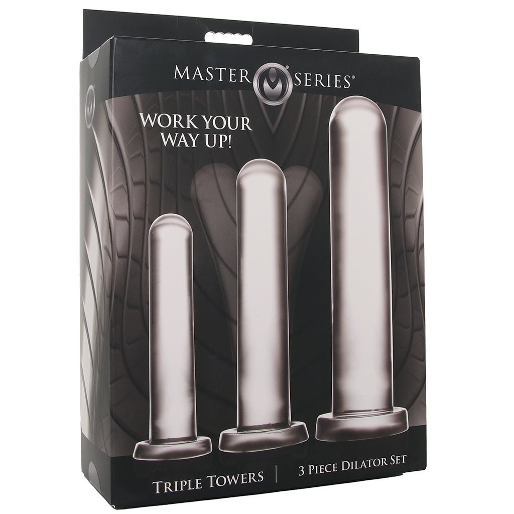 Master Series Triple Towers Dilator Set Kegel, Ben Wa and Pelvic Health Tools