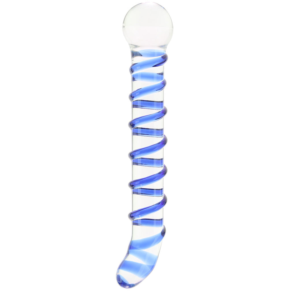 gläs Mr. Swirly 6.5 Inch G-Spot Glass Dildo Dildo Sex Toys > Pyrex Glass Dildos