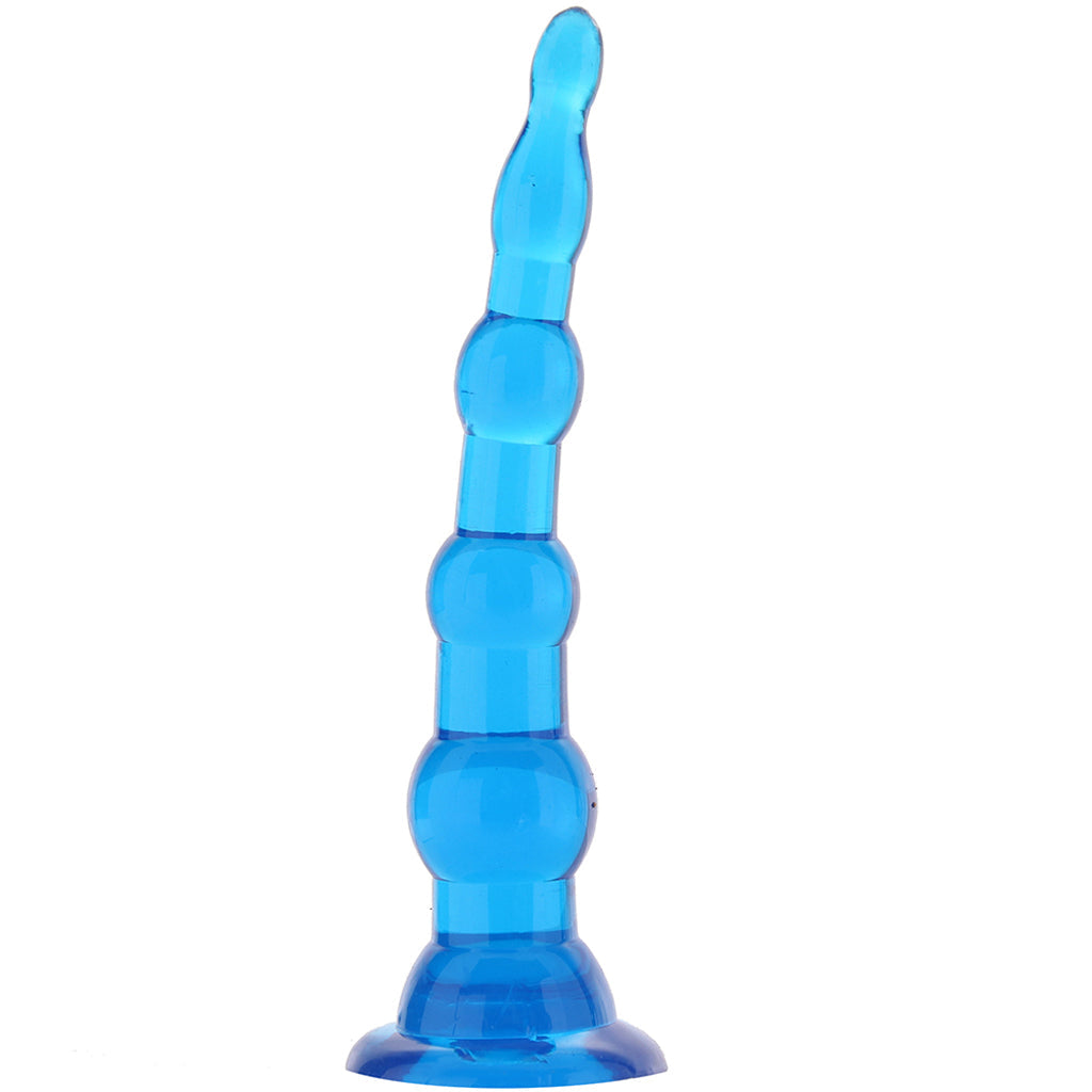 Blue Line 6.75 Inch Anal Beads With Suction Base Anal Sex Toys > Anal Beads