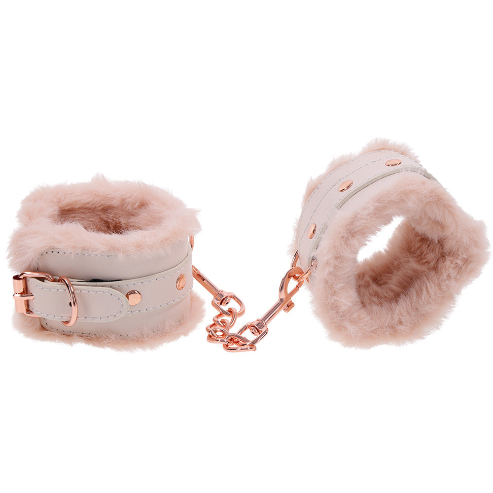 S&M Peaches 'n CreaMe Fur Handcuffs Bondage and Fetish > Wrist and Ankle Cuffs