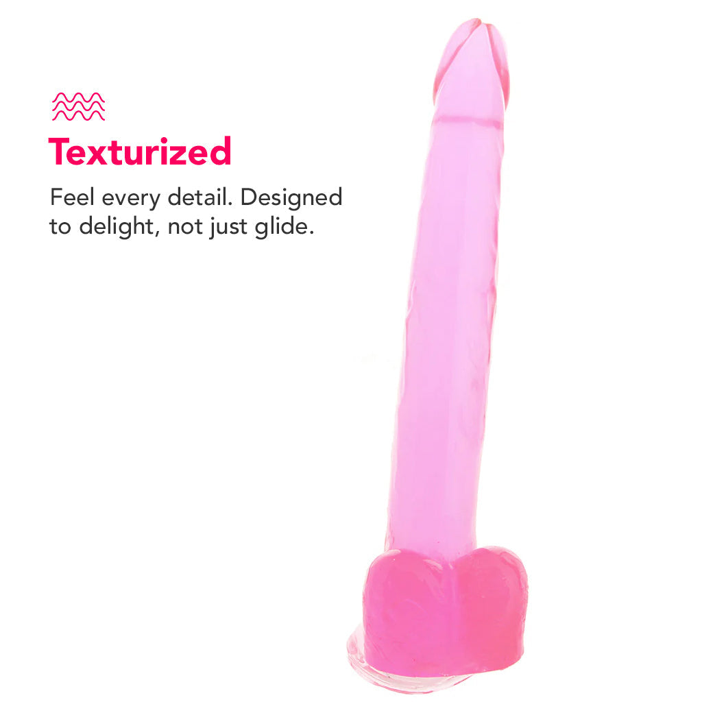 Size Queen 12 Inch Jelly Dildo in Pink Dildo Sex Toys > Realistic Dildos