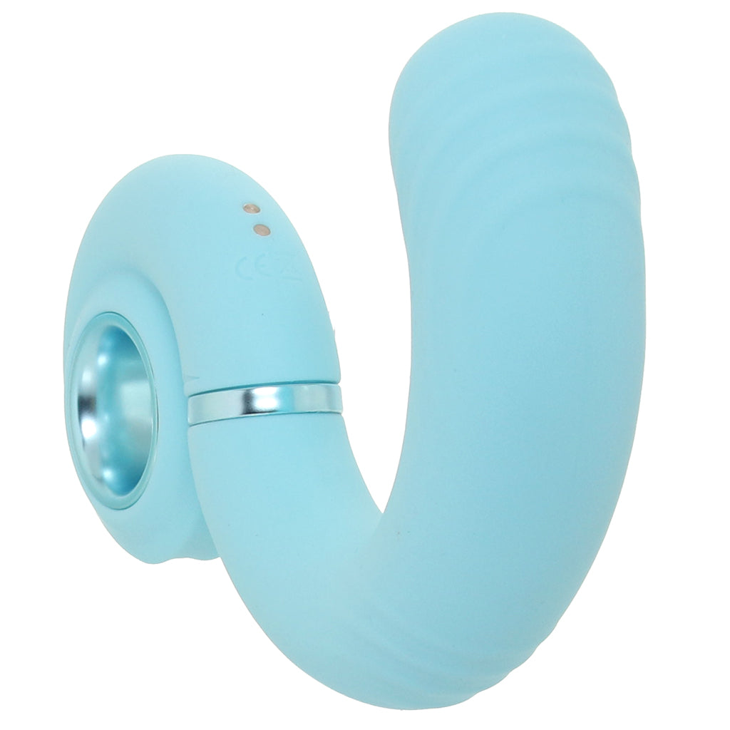 Loveline Gyre Vibrating Swirl Vibe in Blue Vibrators > G-Spot Vibrators