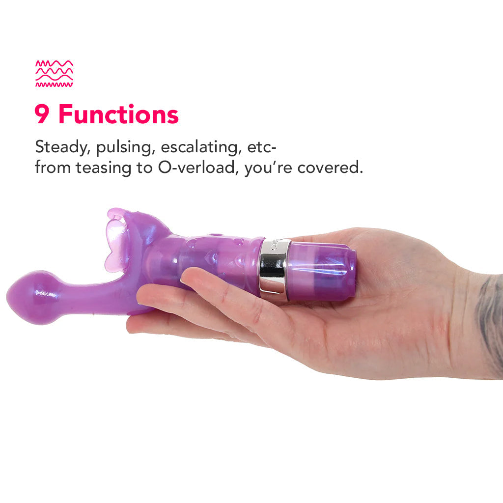 Platinum Edition Butterfly Kiss Vibe in Purple Vibrators > G-Spot Vibrators