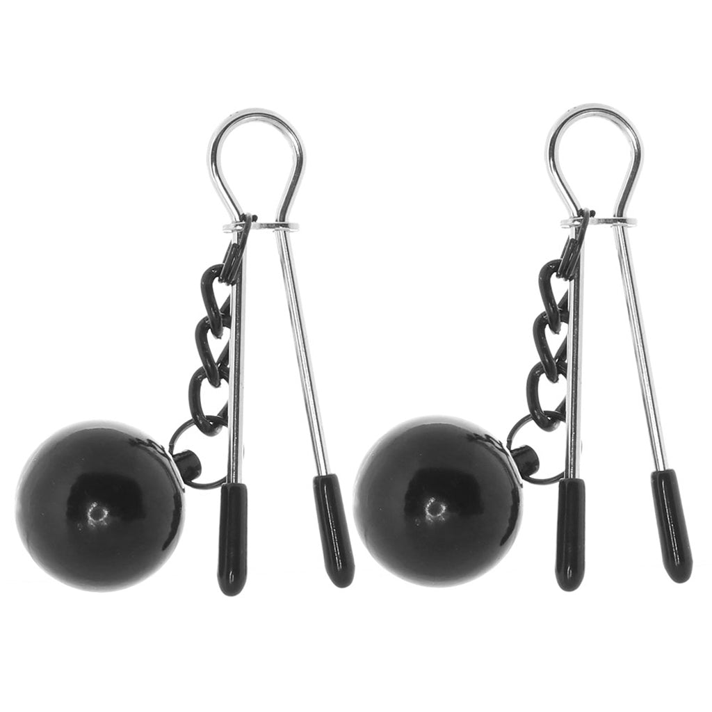 Nipple Grips Weighted Tweezer Nipple Clamps Bondage and Fetish > Nipple Stimulators & Clamps